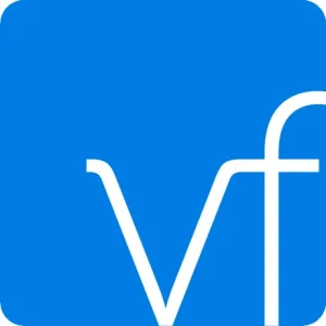 Verifyle Logo - letters VF on a blue square.